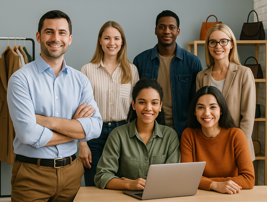 Equipo de CreceConCrédito y comercios aliados